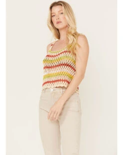 Sadie & Sage Women's Multicolored Sweater Tank