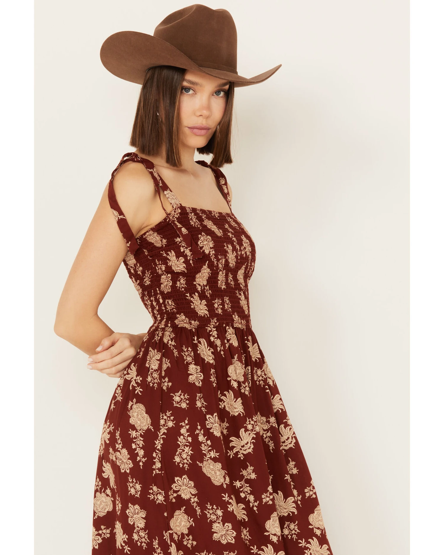 Cotton & Rye Women's Floral Print Sleeveless Midi Dress - Image 2