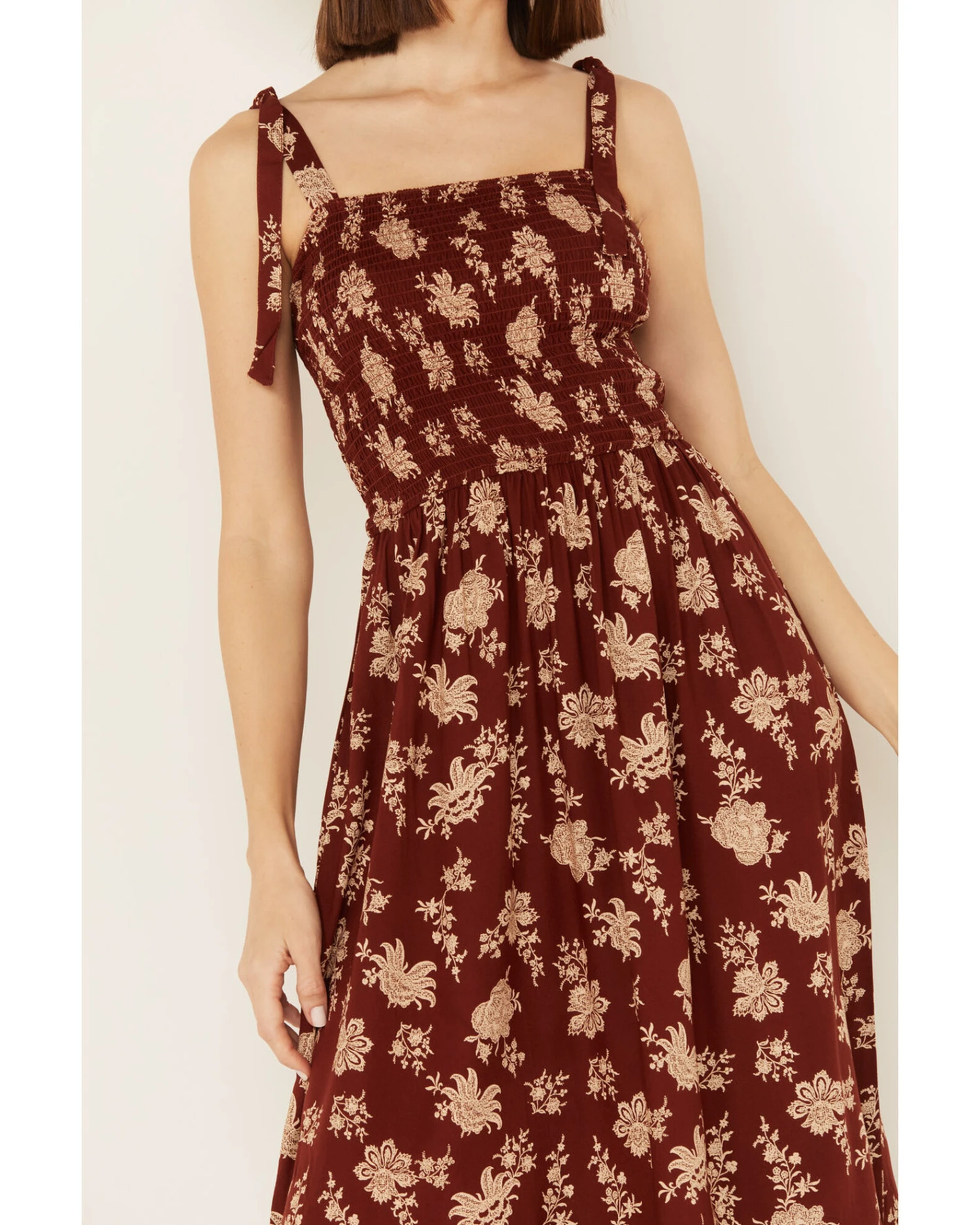 Cotton & Rye Women's Floral Print Sleeveless Midi Dress - Image 3