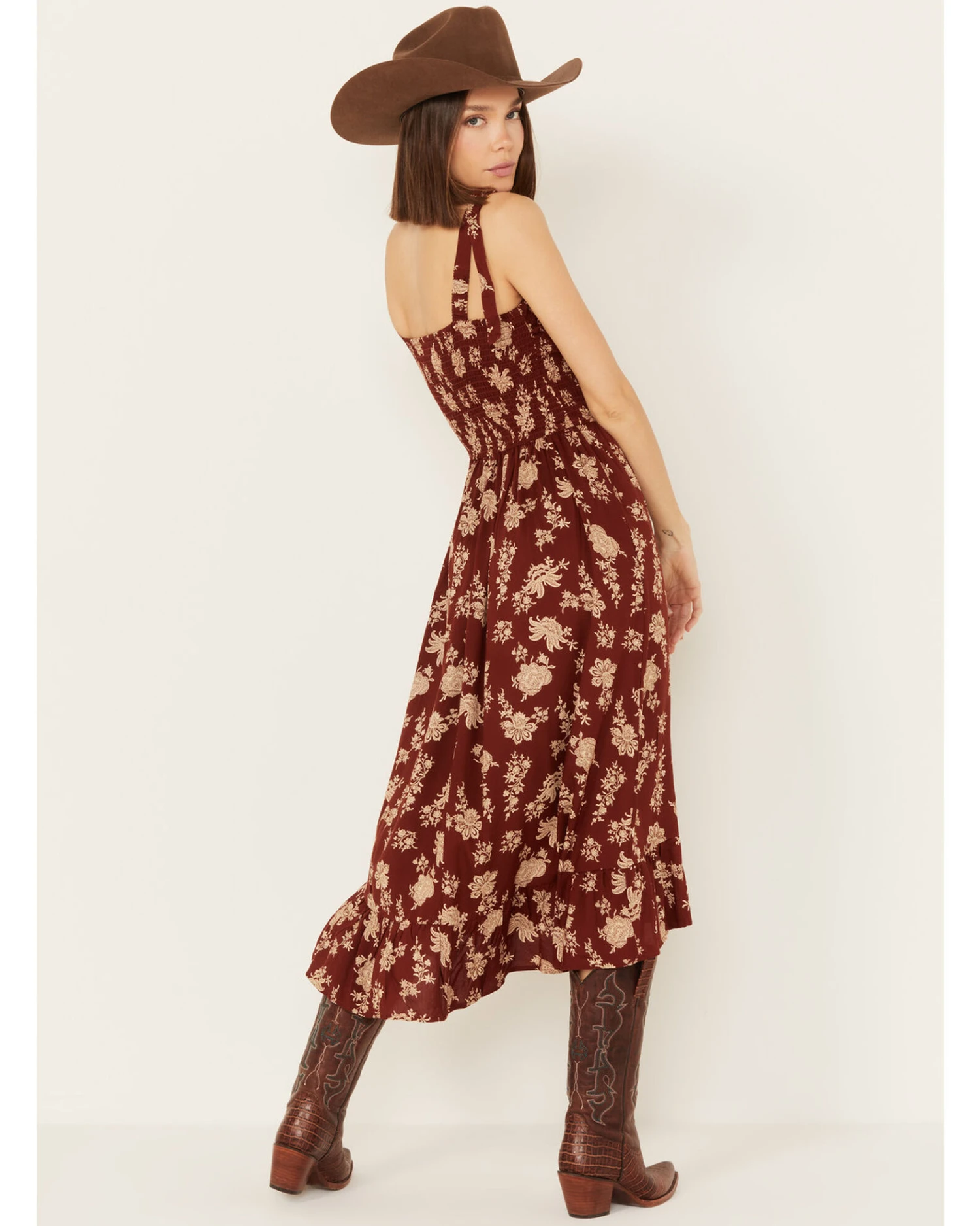 Cotton & Rye Women's Floral Print Sleeveless Midi Dress - Image 4