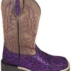 Smoky Mountain Little Girls' Ariel Glitter Western Boots - Broad Square Toe